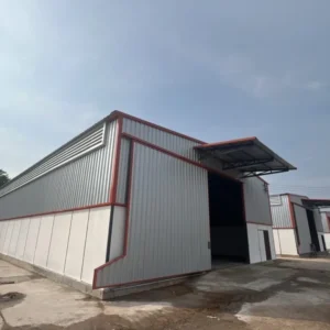 66PP035 ผลงานโกดังสำเร็จรูป HW-C ขนาด 15x33x6 เมตร – โครงสร้างแข็งแรง ตอบโจทย์ธุรกิจทุกประเภท