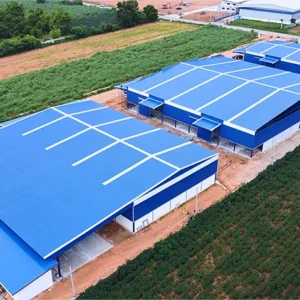 67PP001 ผลงานโกดังสำเร็จรูป HW-HC ขนาด 25x45x7.2 เมตร